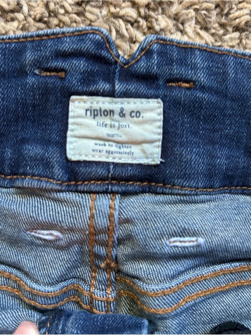 Women’s Ripton & Co. Classic Straight-Leg Jeans — Dark Blue - Picture 4 of 13